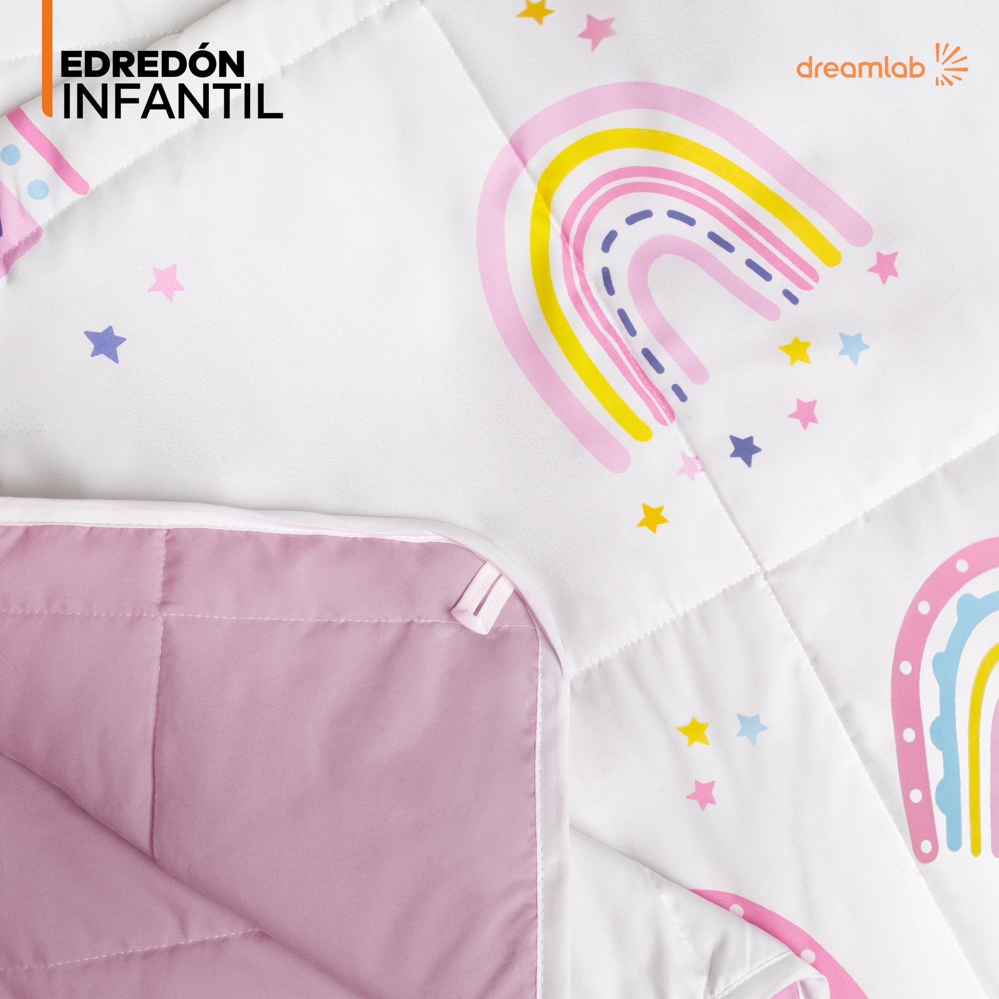 Edredón infantil suave y hipoalergénico, con tela de microfibra ultra suave y relleno de microfibra recubierta en gel.
