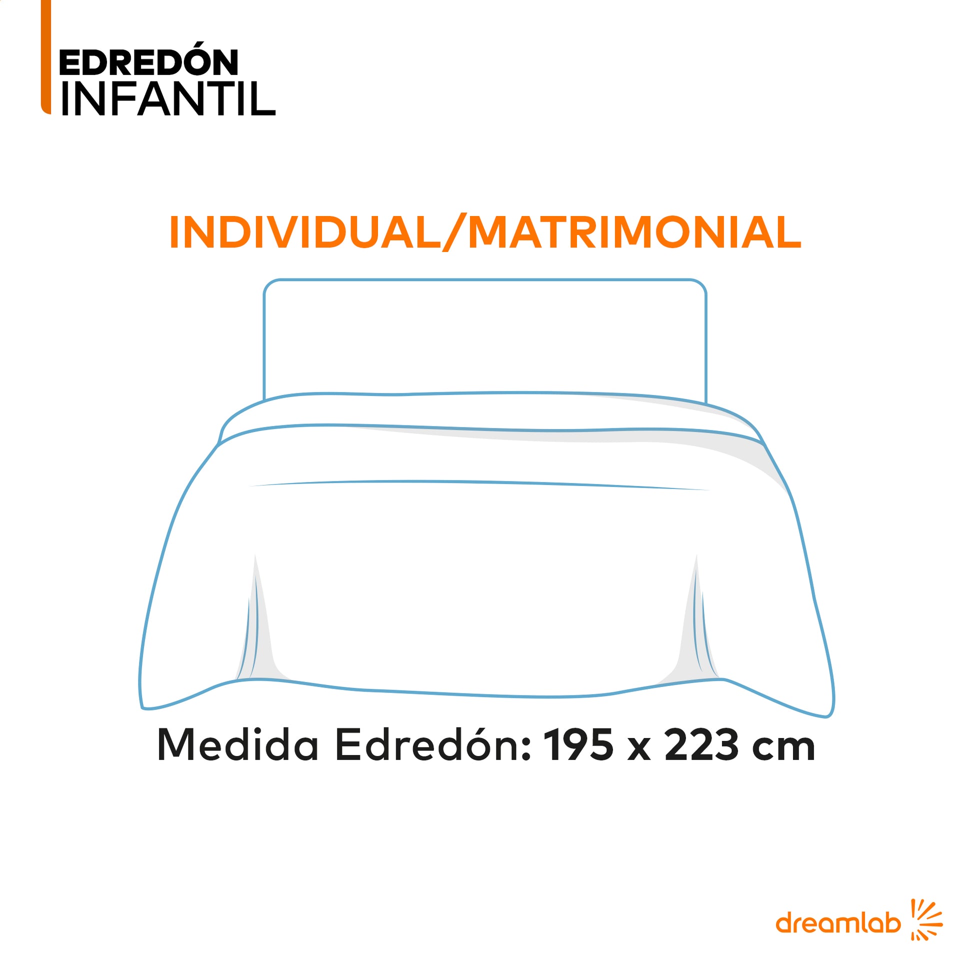 edredon medidas infantil dreamlab